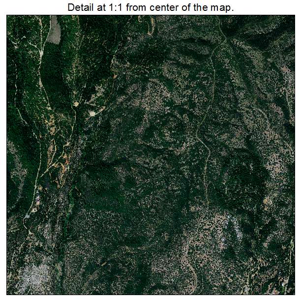 Weaverville, California aerial imagery detail