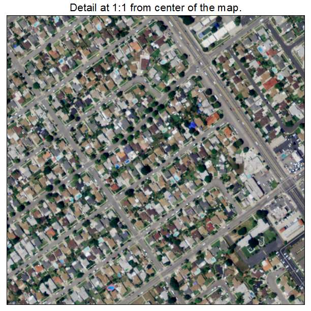 West Puente Valley, California aerial imagery detail