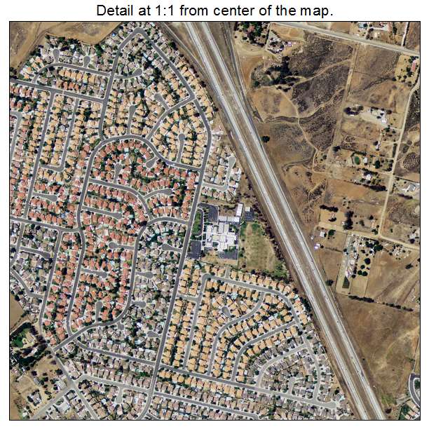 Wildomar, California aerial imagery detail