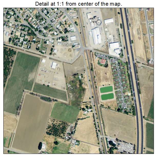 Williams, California aerial imagery detail