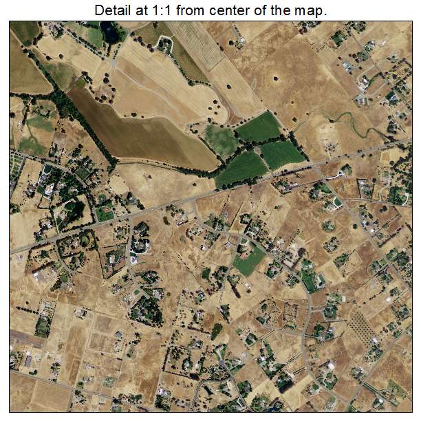 Wilton, California aerial imagery detail