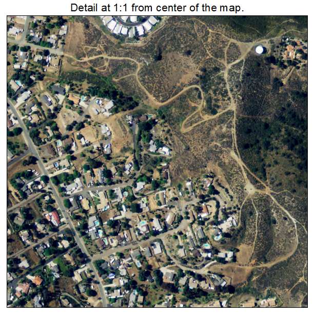 Winter Gardens, California aerial imagery detail