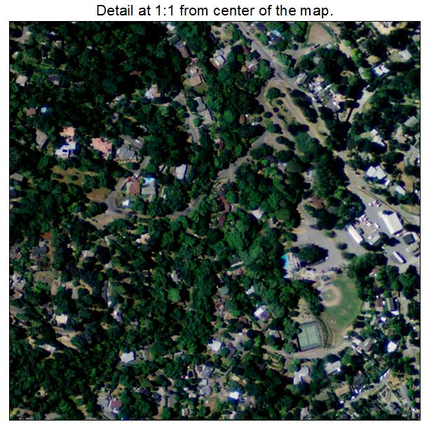 Woodacre, California aerial imagery detail