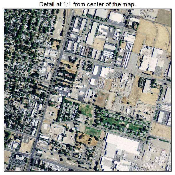 Woodland, California aerial imagery detail