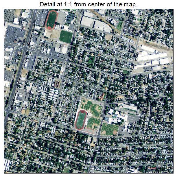 Yuba City, California aerial imagery detail
