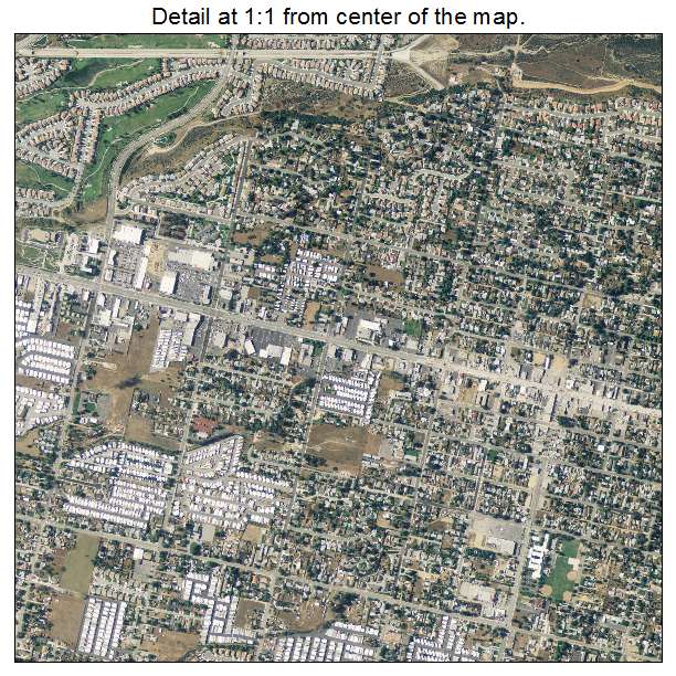 Yucaipa, California aerial imagery detail