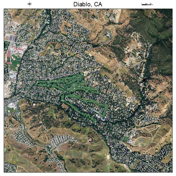 Diablo, CA air photo map