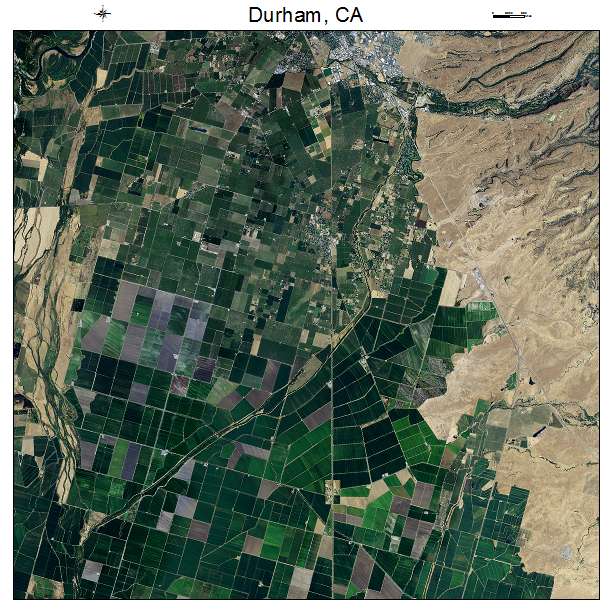 Durham, CA air photo map