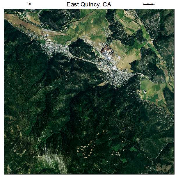 East Quincy, CA air photo map