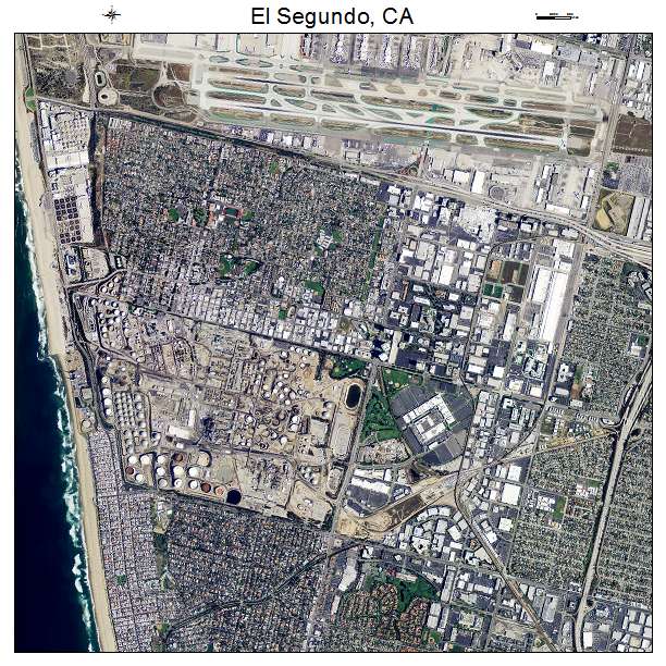 El Segundo, CA air photo map