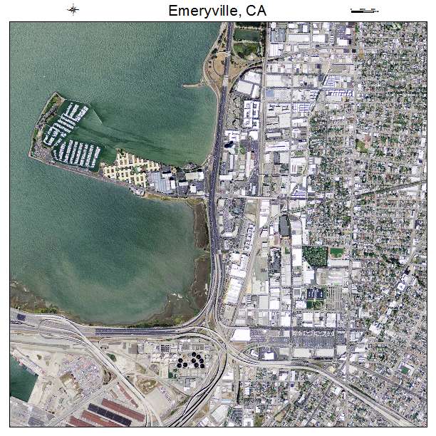 Emeryville, CA air photo map