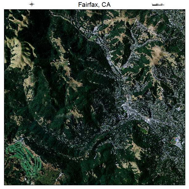Fairfax, CA air photo map