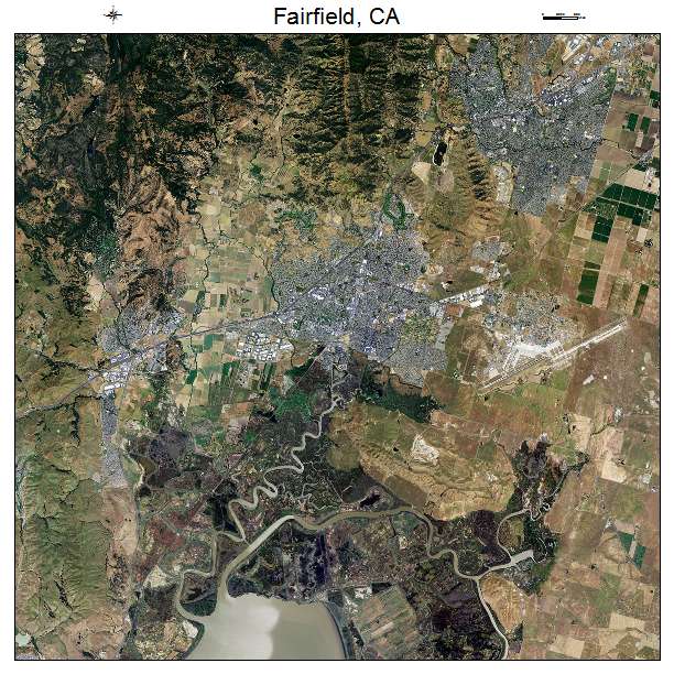 Fairfield, CA air photo map