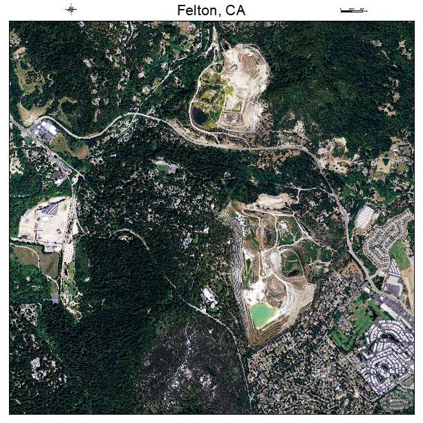 Felton, CA air photo map