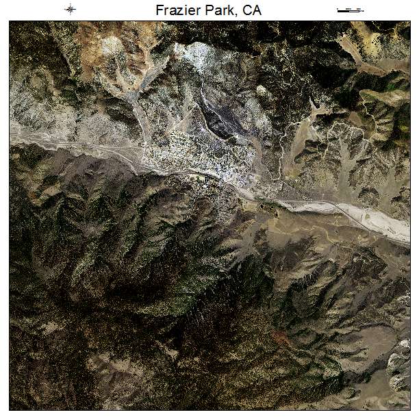 Frazier Park, CA air photo map