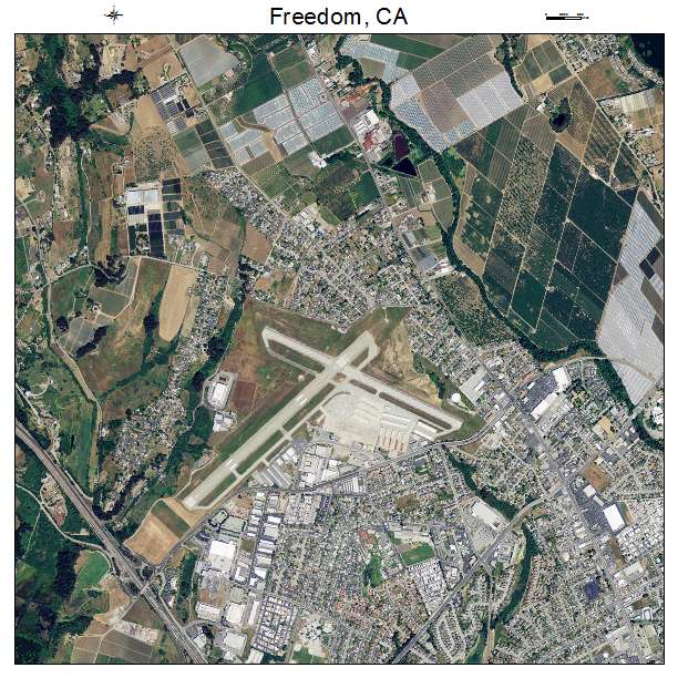 Freedom, CA air photo map