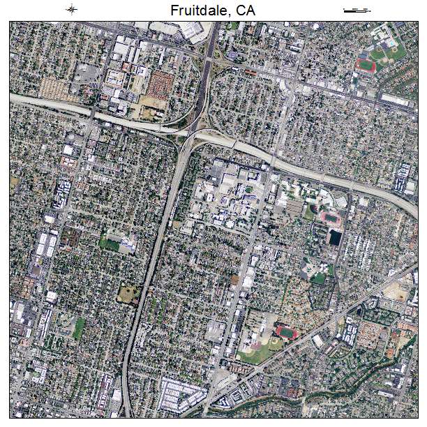 Fruitdale, CA air photo map