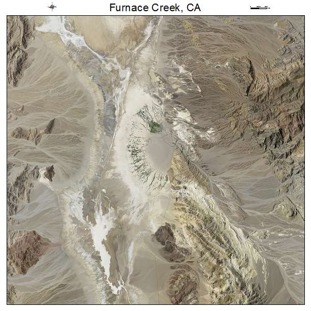 Furnace Creek, CA air photo map