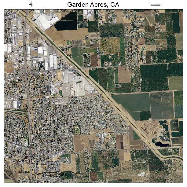 Garden Acres, CA air photo map