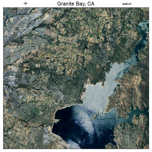 Granite Bay, CA air photo map