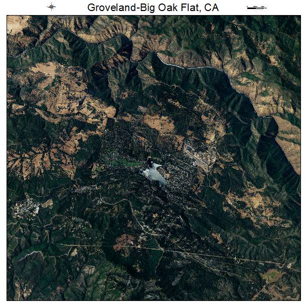 Groveland Big Oak Flat, CA air photo map
