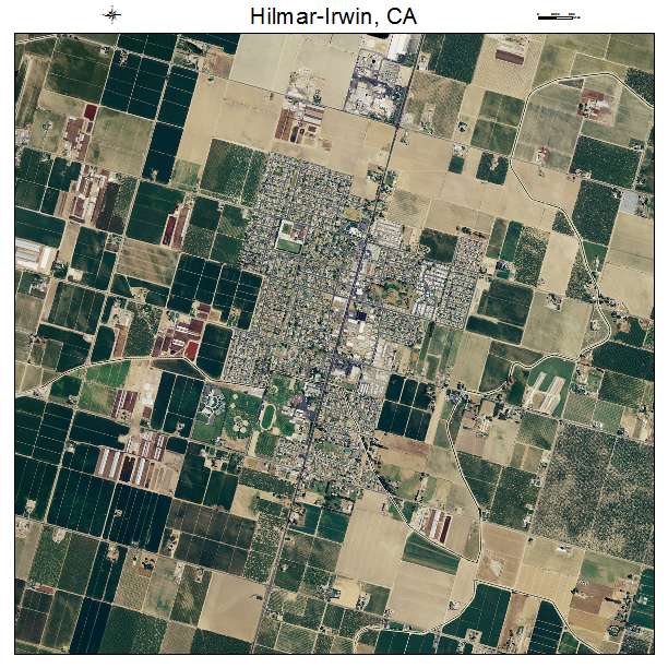 Hilmar Irwin, CA air photo map