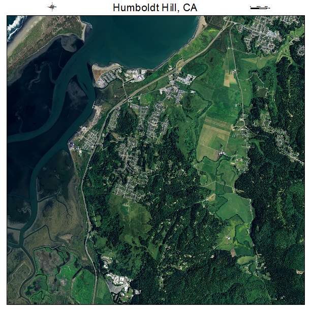 Humboldt Hill, CA air photo map