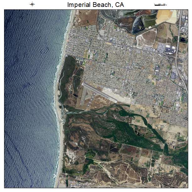 Imperial Beach, CA air photo map