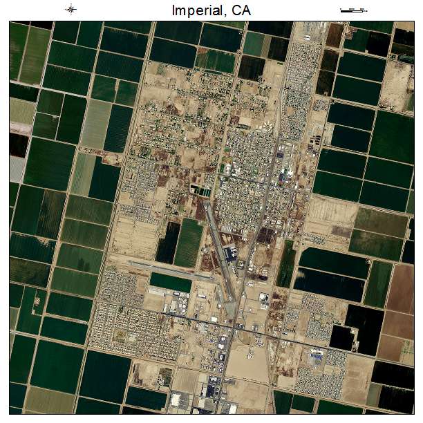 Imperial, CA air photo map
