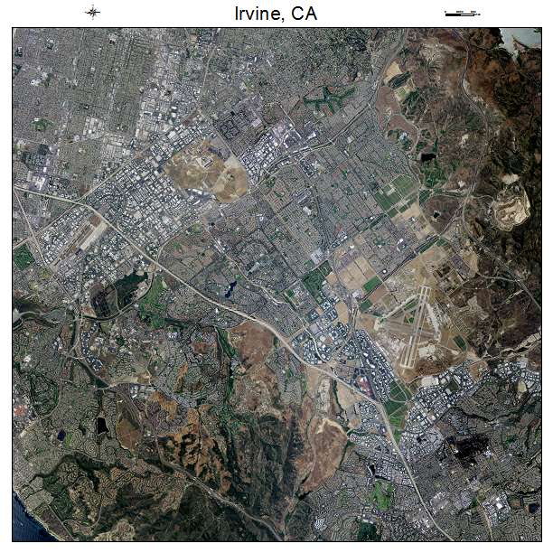 Irvine, CA air photo map