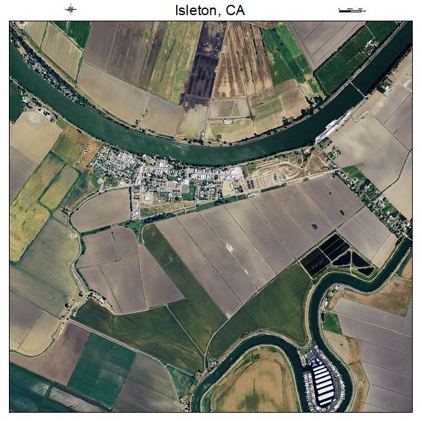 Isleton, CA air photo map