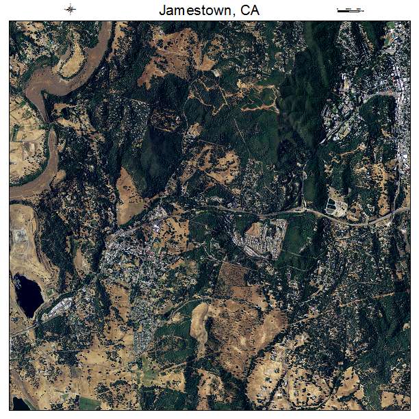 Jamestown, CA air photo map