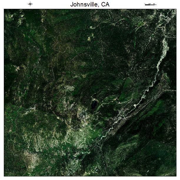 Johnsville, CA air photo map