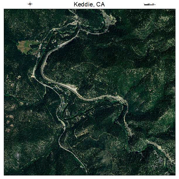 Keddie, CA air photo map