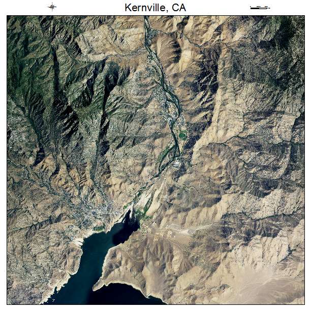 Kernville, CA air photo map