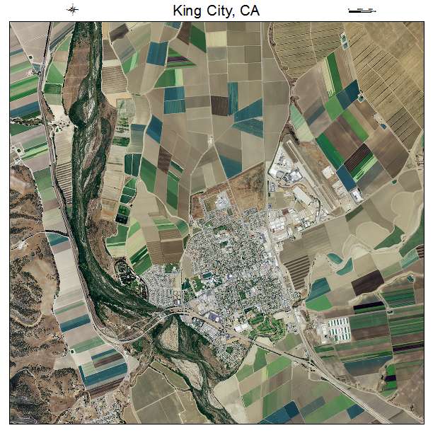 King City, CA air photo map