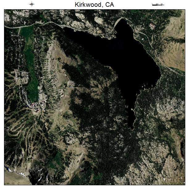 Kirkwood, CA air photo map