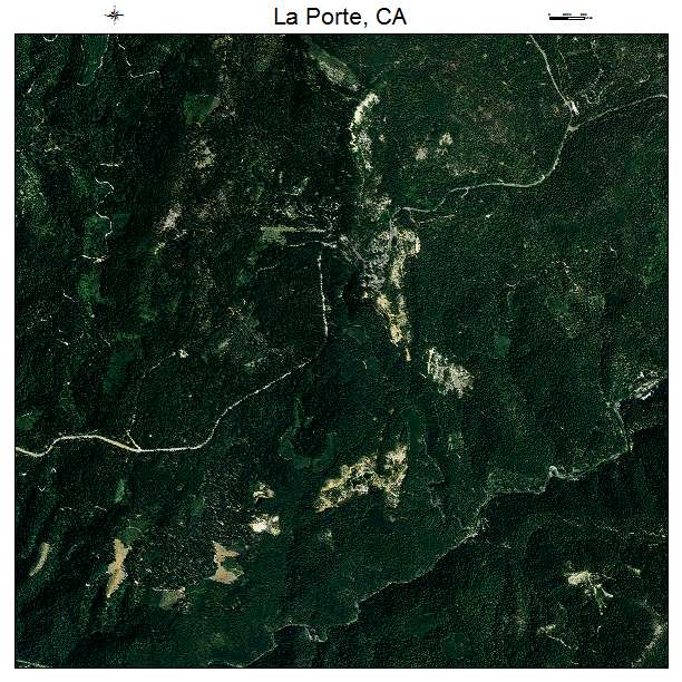 La Porte, CA air photo map