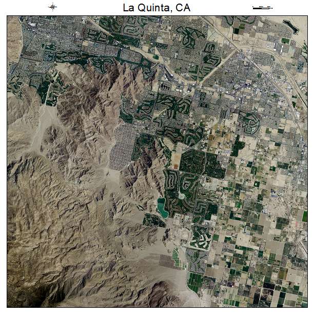 La Quinta, CA air photo map