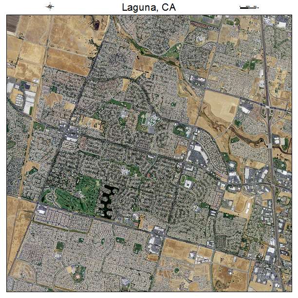 Laguna, CA air photo map