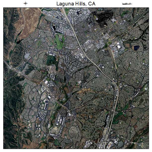 Laguna Hills, CA air photo map