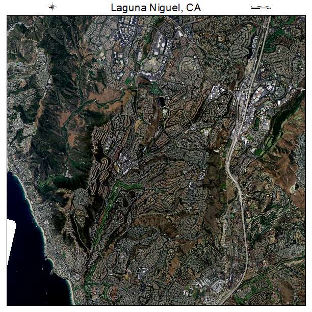 Aerial Photography Map of Laguna Niguel, CA California