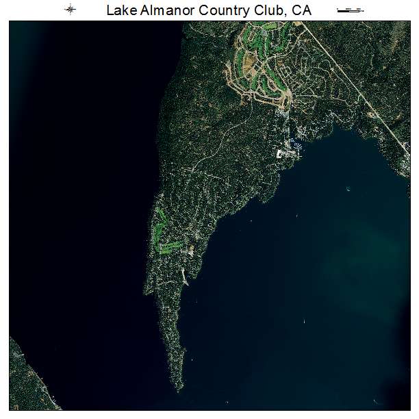 Lake Almanor Country Club, CA air photo map