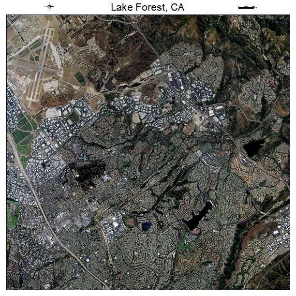 Lake Forest, CA air photo map