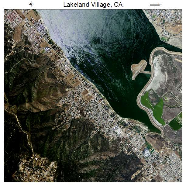 Lakeland Village, CA air photo map