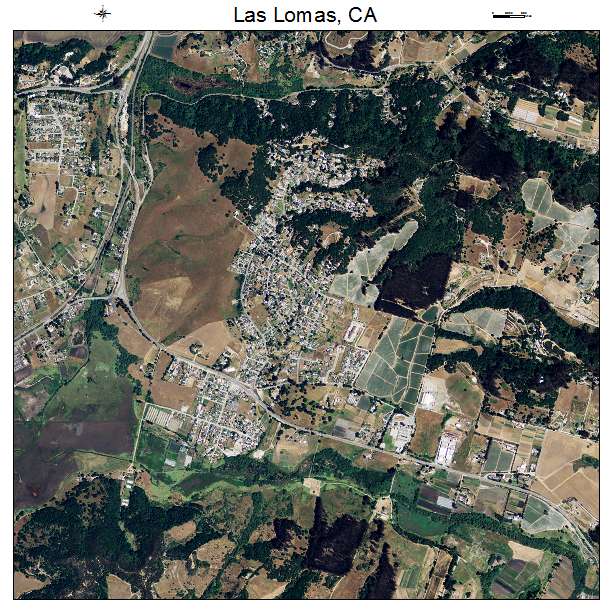 Las Lomas, CA air photo map
