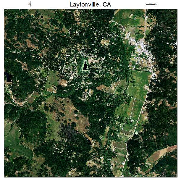 Laytonville, CA air photo map