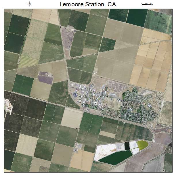 Lemoore Station, CA air photo map