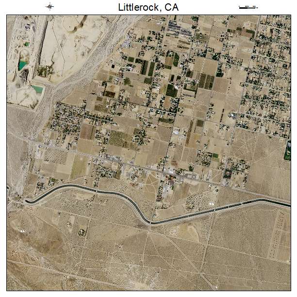 Littlerock, CA air photo map