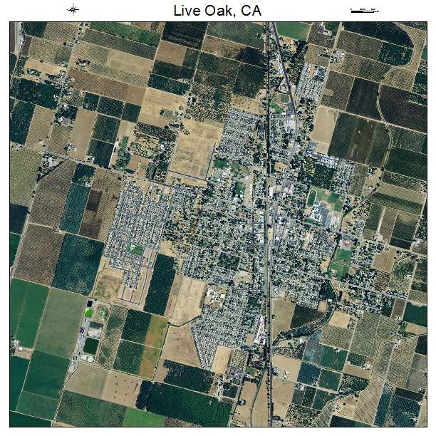 Live Oak, CA air photo map